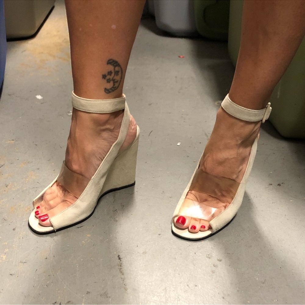 Vintage Prada wedge sandal